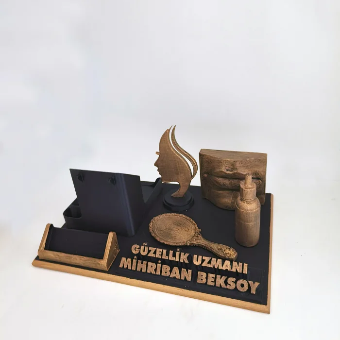 Kişiye Özel Güzellik Uzmanı Masa İsimliği ve Kartvizitlik