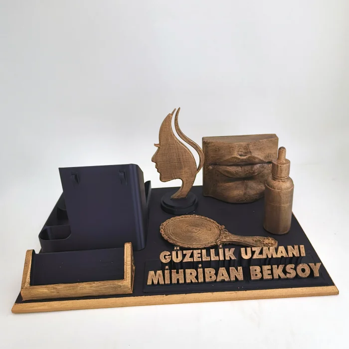 Kişiye Özel Güzellik Uzmanı Masa İsimliği ve Kartvizitlik