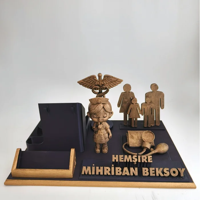 Kişiye Özel Hemşire Masa İsimliği ve Kartvizitlik
