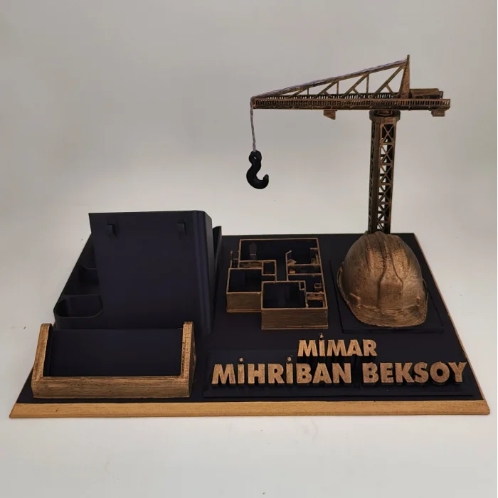Kişiye Özel Mimar Masa İsimliği ve Kartvizitlik