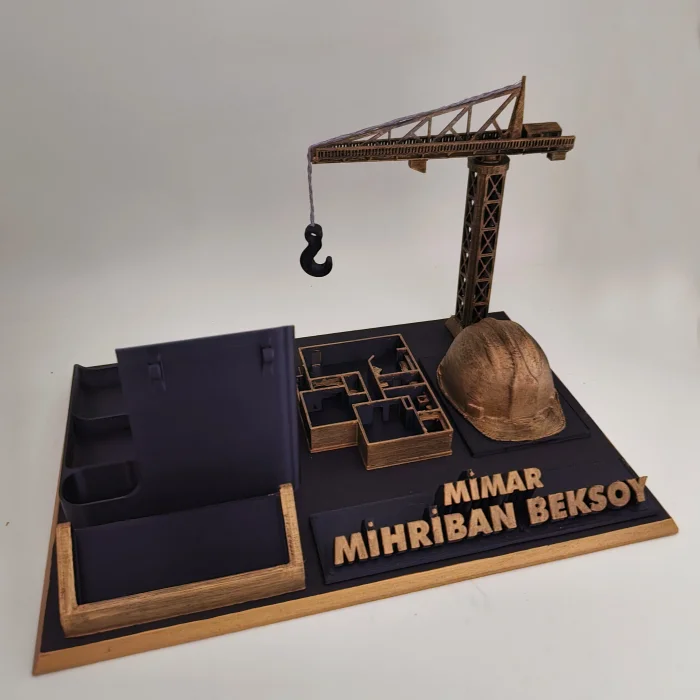 Kişiye Özel Mimar Masa İsimliği ve Kartvizitlik