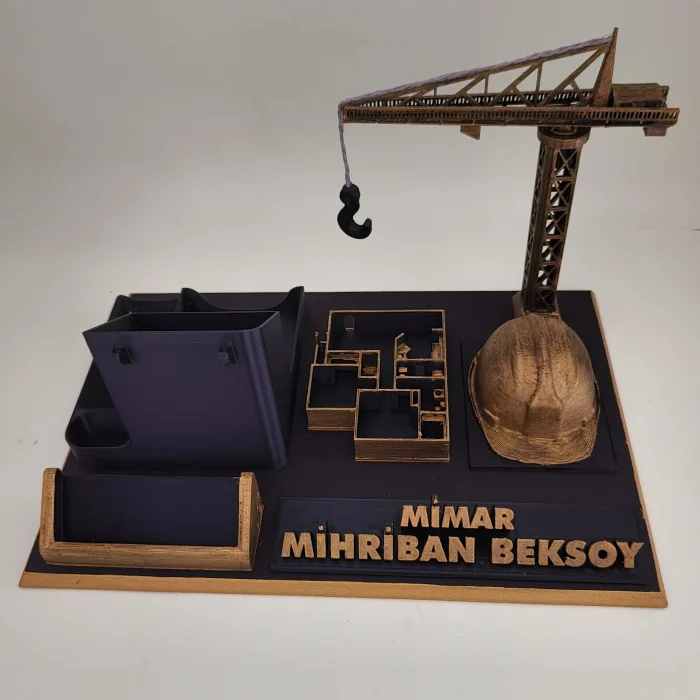 Kişiye Özel Mimar Masa İsimliği ve Kartvizitlik