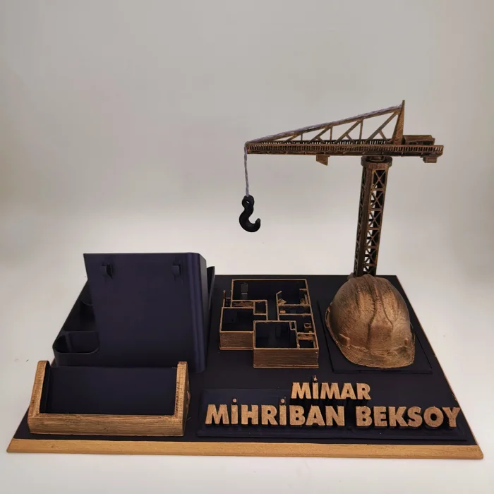 Kişiye Özel Mimar Masa İsimliği ve Kartvizitlik