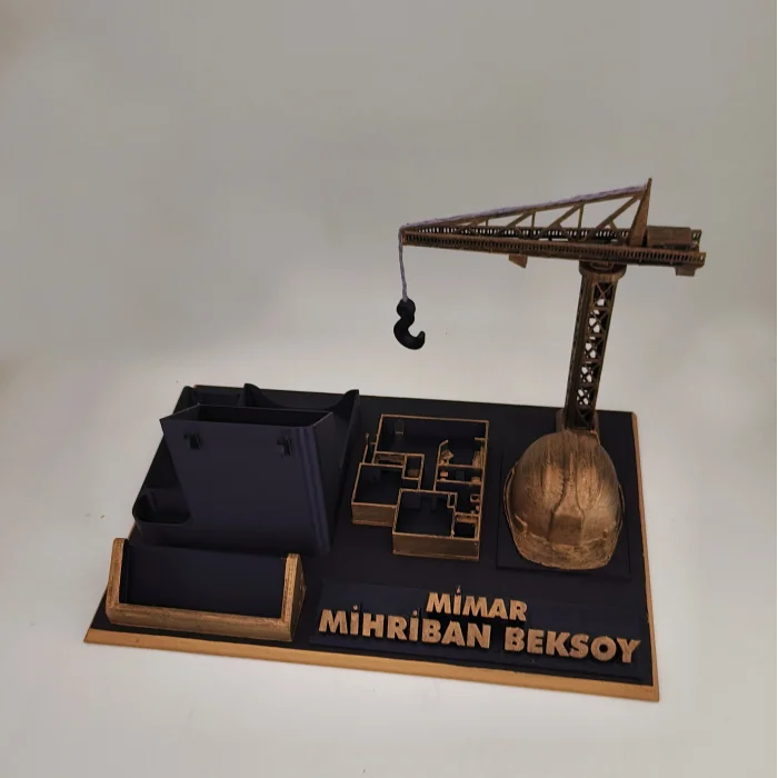 Kişiye Özel Mimar Masa İsimliği ve Kartvizitlik