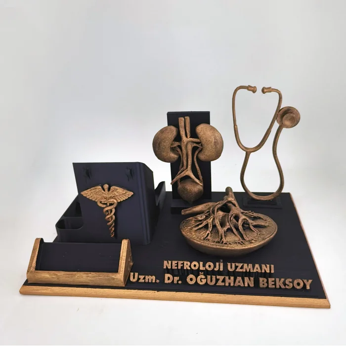 Kişiye Özel Nefroloji Uzmanı Masa İsimliği ve Kartvizitlik