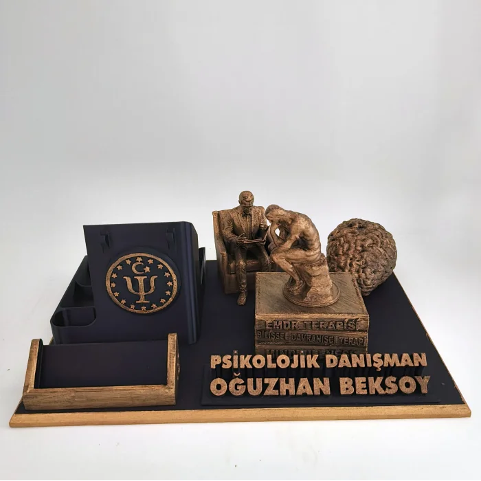 Kişiye Özel Psikolojik Danışman Masa İsimliği ve Kartvizitlik