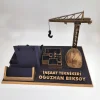 Kişiye Özel İnşaat Teknikeri Masa İsimliği ve Kartvizitlik