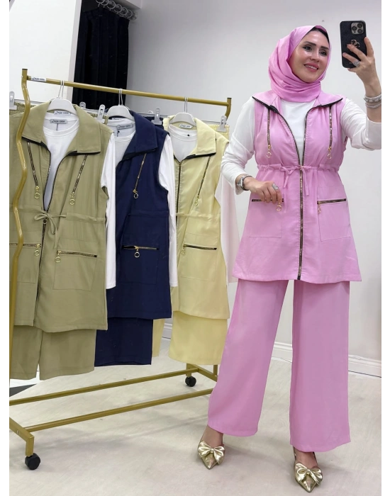 3lü Takım Pembe