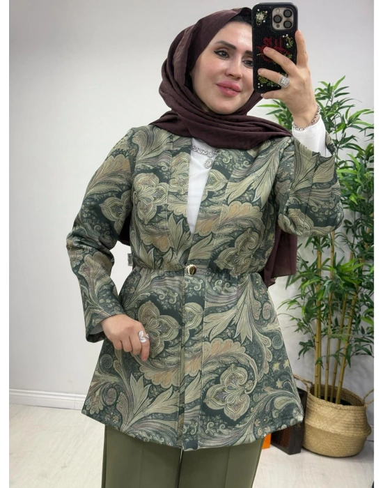 Etnik Desen Takım Haki