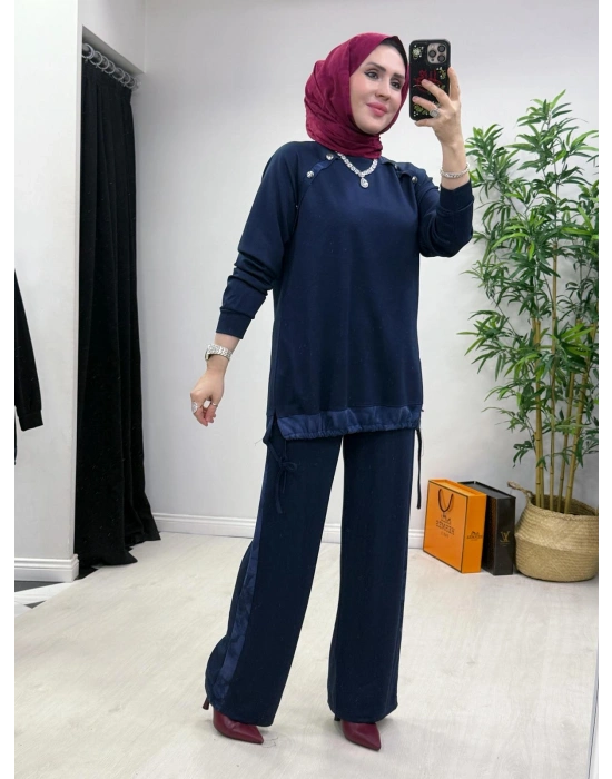 Batik Desen Takım Lacivert