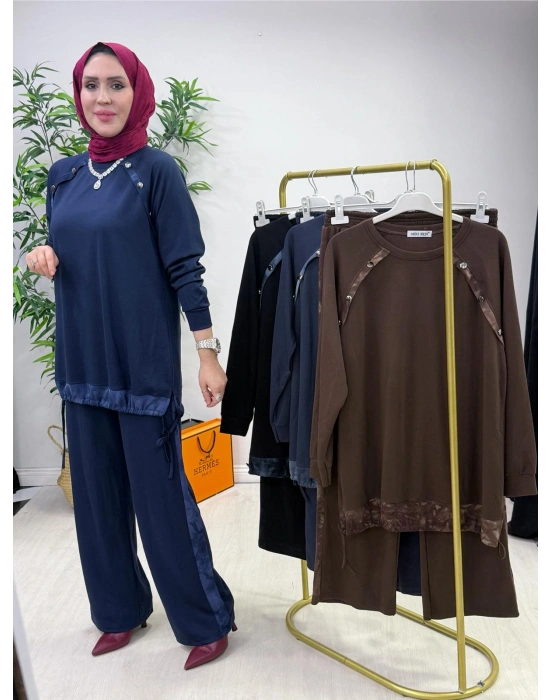 Batik Desen Takım Lacivert