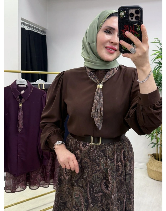 Etekli Takım Kahverengi