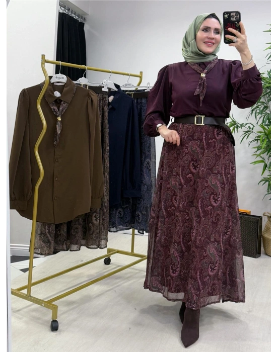 Etekli Takım Mürdüm