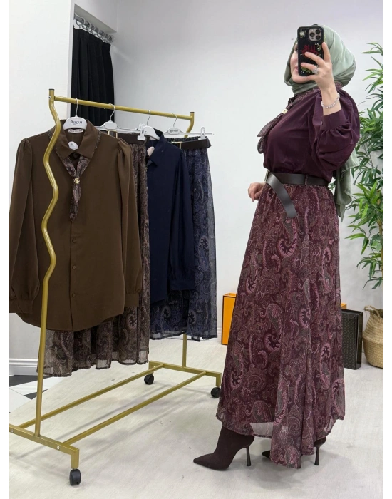 Etekli Takım Mürdüm