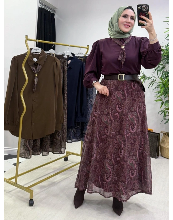 Etekli Takım Mürdüm