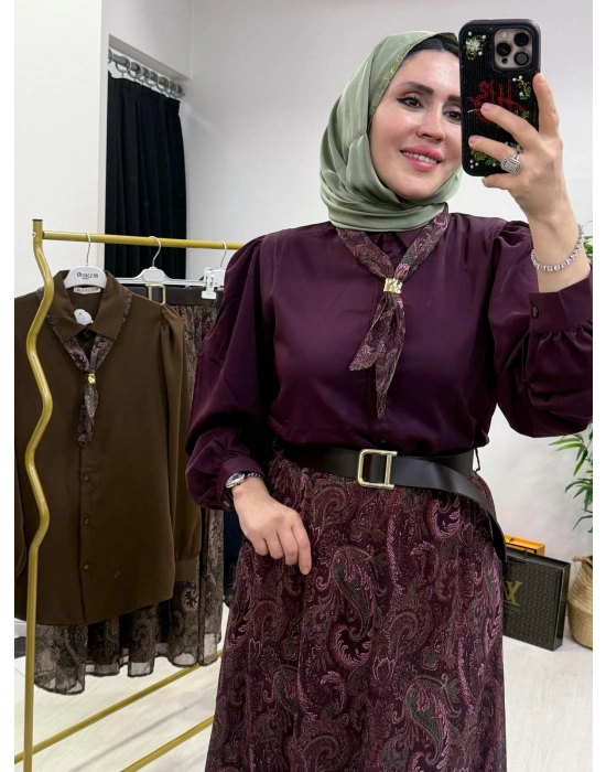 Etekli Takım Mürdüm