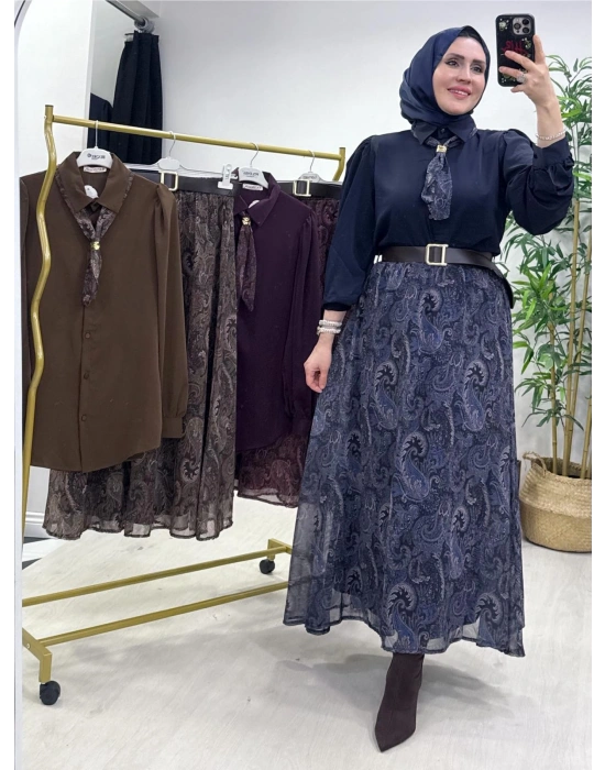 Etekli Takım Lacivert