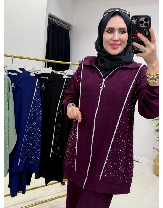 Ağaç Kabuğu Takım Mürdüm