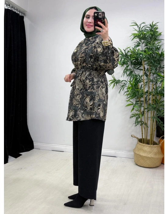 Yeni Sezon Dabıl Kumaş Takım Siyah