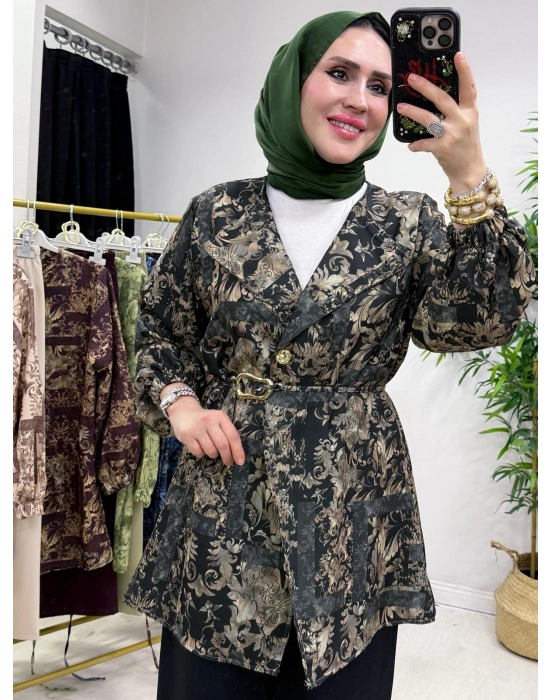 Yeni Sezon Dabıl Kumaş Takım Siyah