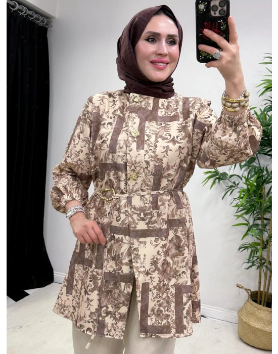 Yeni Sezon Dabıl Kumaş Takım Krem