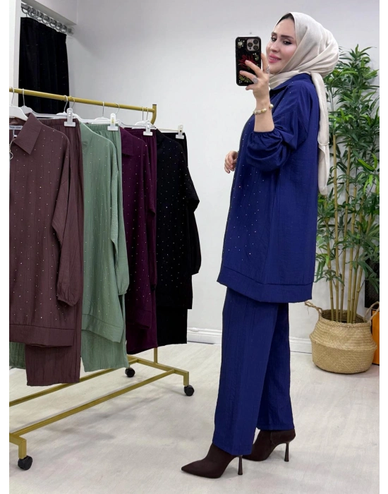 Yeni Sezon Ağaçkabuğu Takım Lacivert