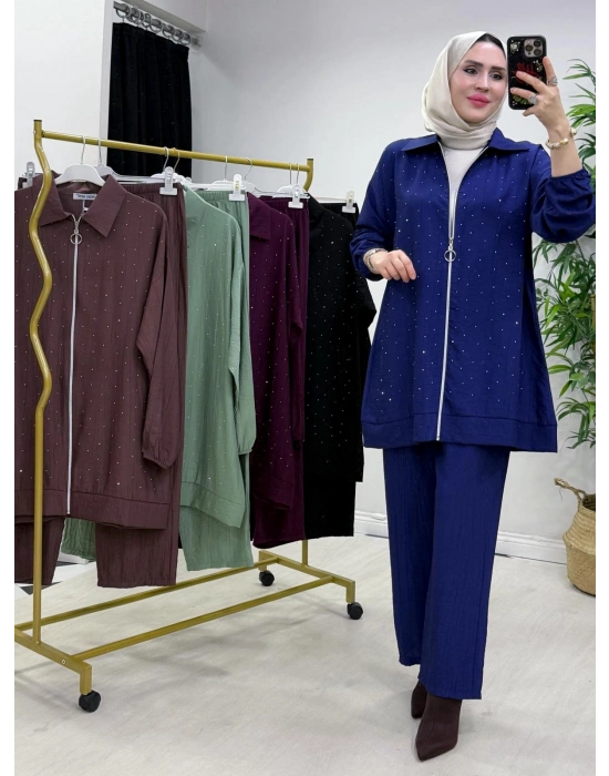 Yeni Sezon Ağaçkabuğu Takım Lacivert