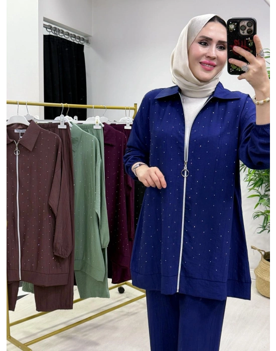 Yeni Sezon Ağaçkabuğu Takım Lacivert