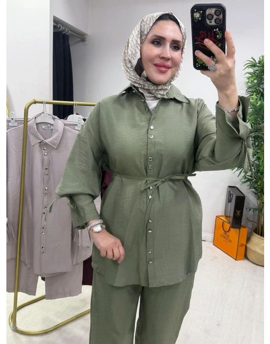 Yeni Sezon Zara Cupra Kumaş Takım Yeşil