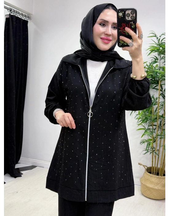 Yeni Sezon Ağaçkabuğu Takım Siyah