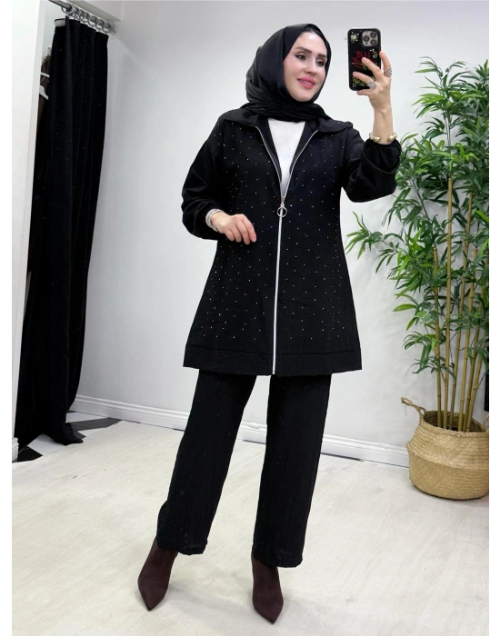 Yeni Sezon Ağaçkabuğu Takım Siyah