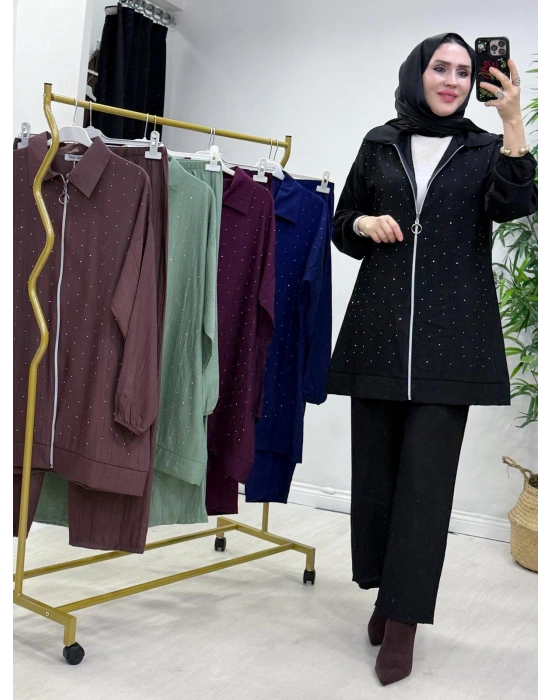 Yeni Sezon Ağaçkabuğu Takım Siyah