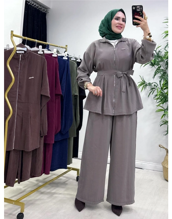 Kurdele Detaylı Modal Takım Vizon