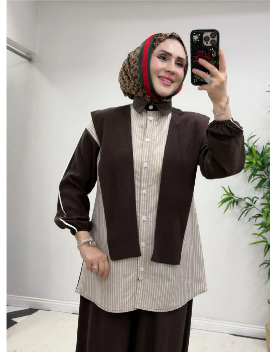 Kendinden Bağlamalı Spor Takım Kahverengi