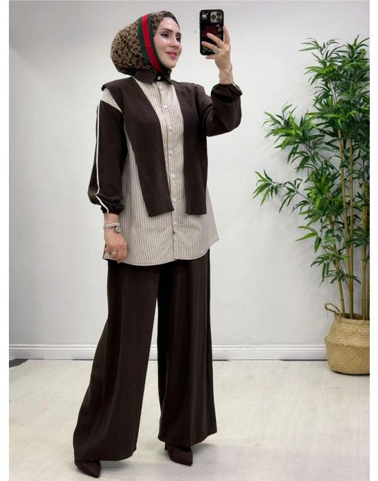 Kendinden Bağlamalı Spor Takım Kahverengi