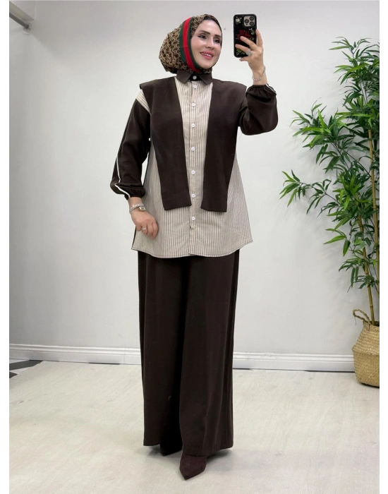 Kendinden Bağlamalı Spor Takım Kahverengi