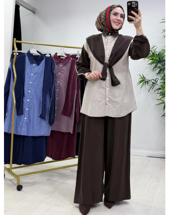 Kendinden Bağlamalı Spor Takım Kahverengi