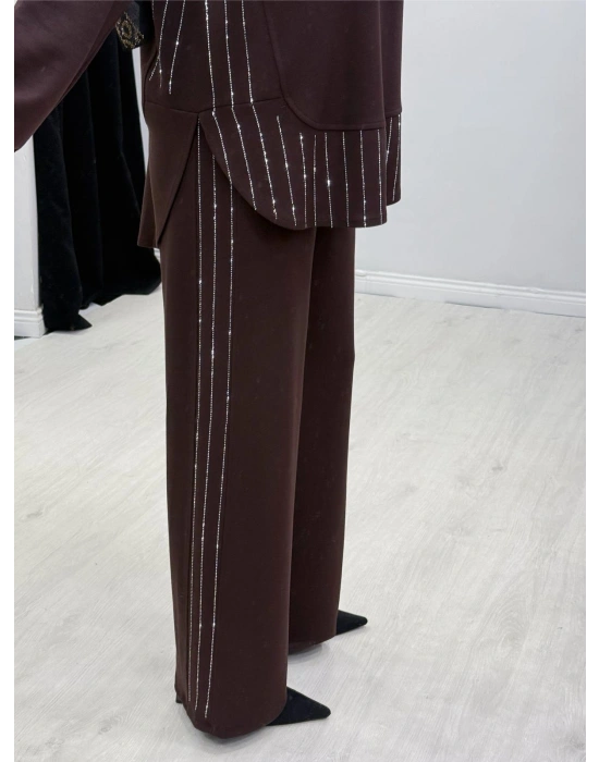 Taşlı Oysho Takım Kahverengi