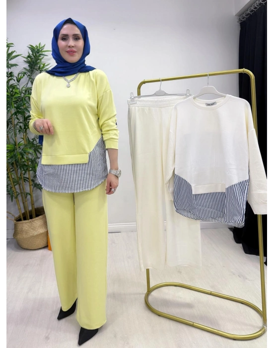 Spor Yazlık Oysho Kumaş Takım Sarı