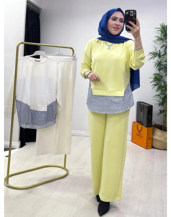 Spor Yazlık Oysho Kumaş Takım Sarı