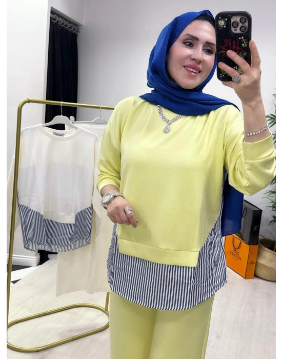 Spor Yazlık Oysho Kumaş Takım Sarı