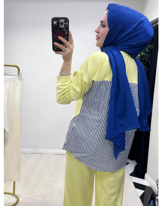 Spor Yazlık Oysho Kumaş Takım Sarı