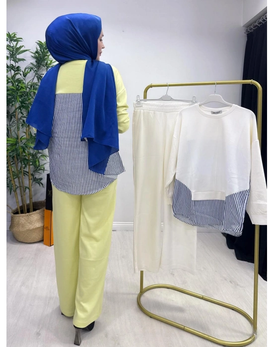 Spor Yazlık Oysho Kumaş Takım Sarı