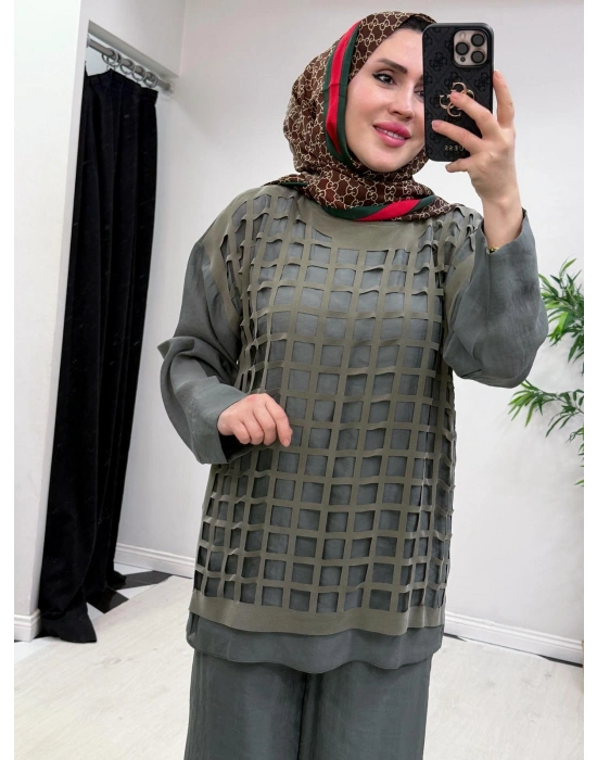 Lazer Kesim Tasarım Takım Haki