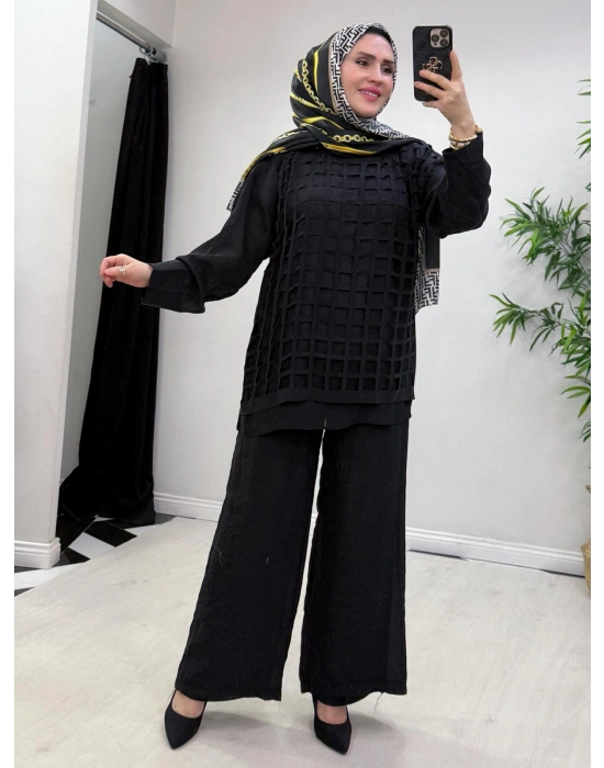 Lazer Kesim Tasarım Takım Siyah