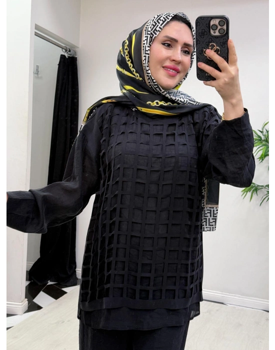 Lazer Kesim Tasarım Takım Siyah