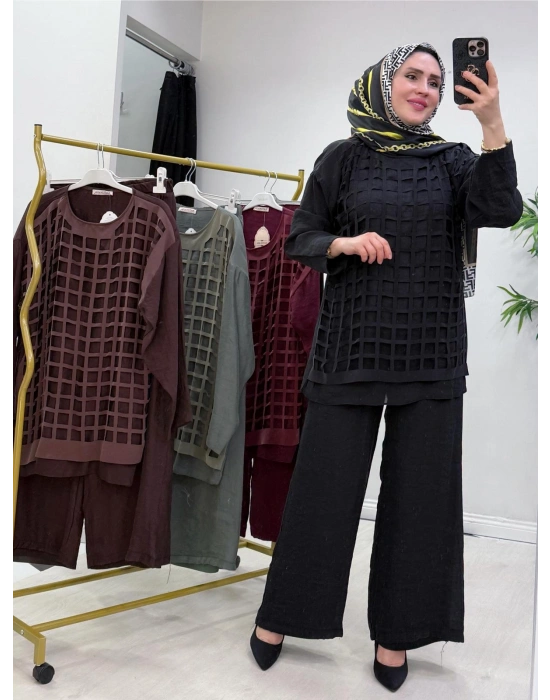 Lazer Kesim Tasarım Takım Siyah