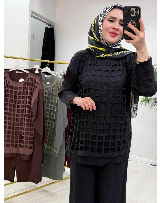 Lazer Kesim Tasarım Takım Siyah