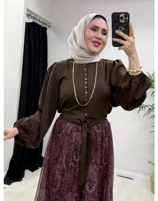 Etekli Takım Bordo