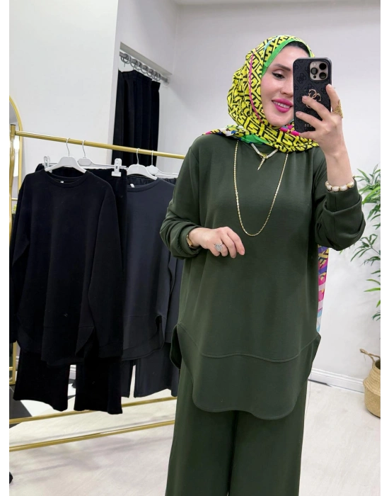 Oval Kesim Takım Haki